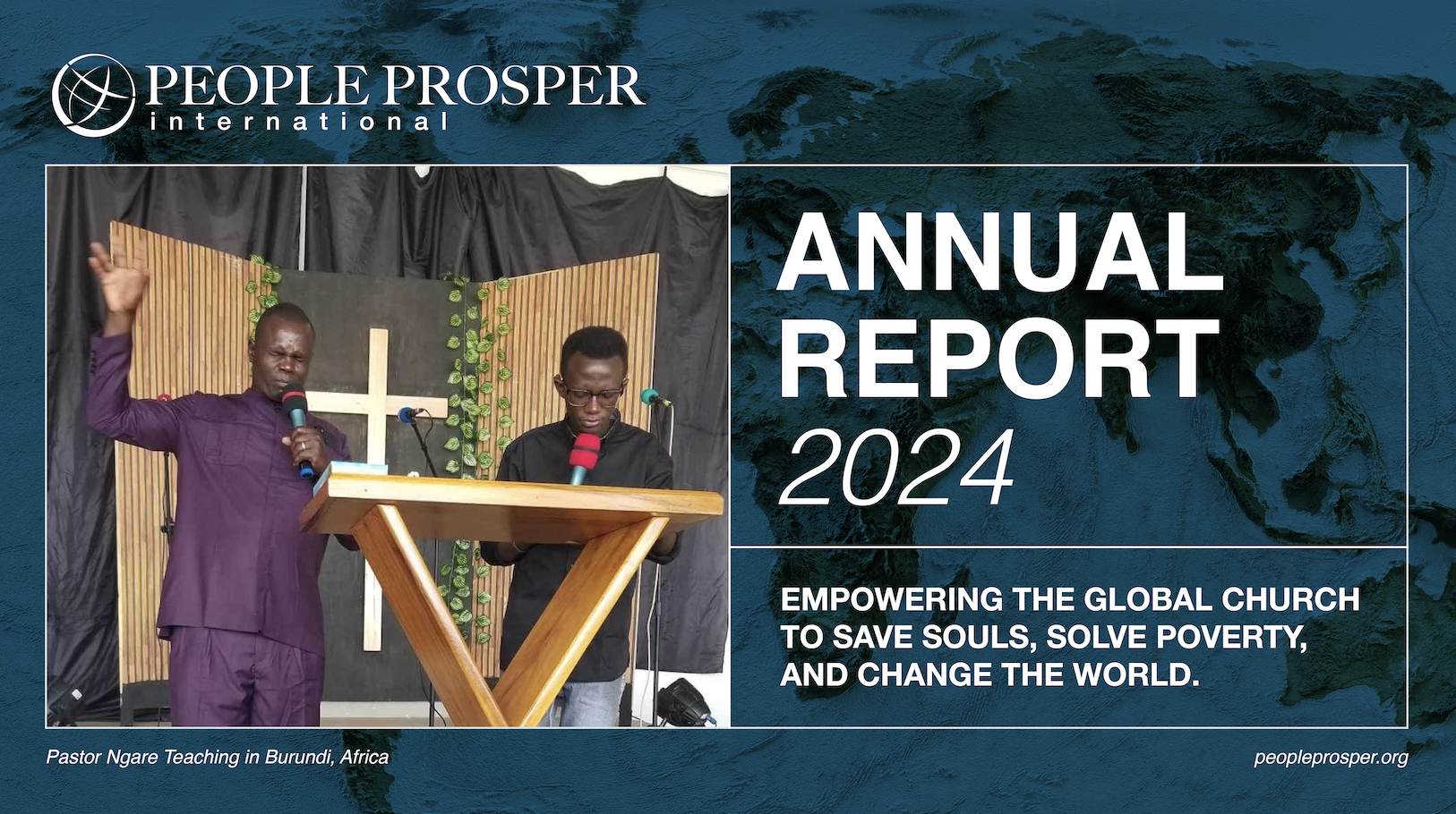 Prayers for a sick baby in Burundi.